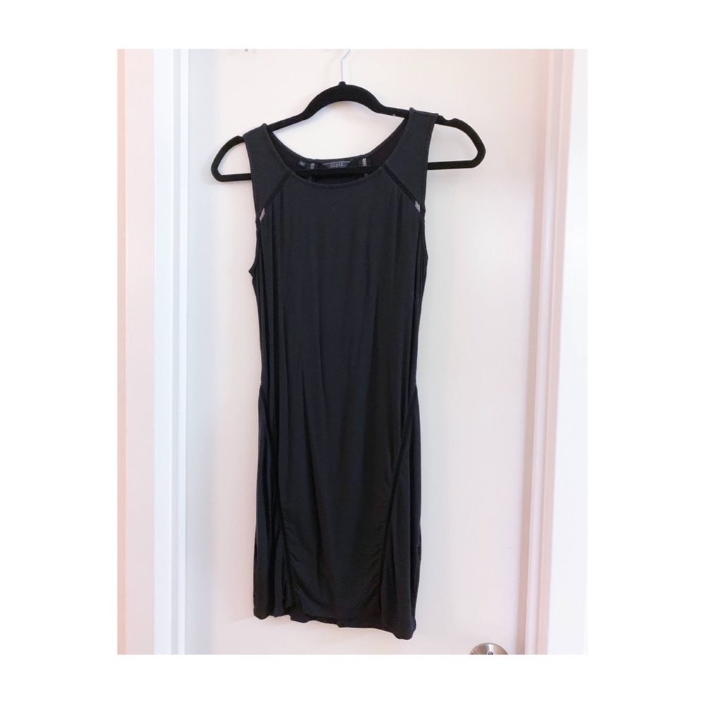 Guess sleeveless black mini dress